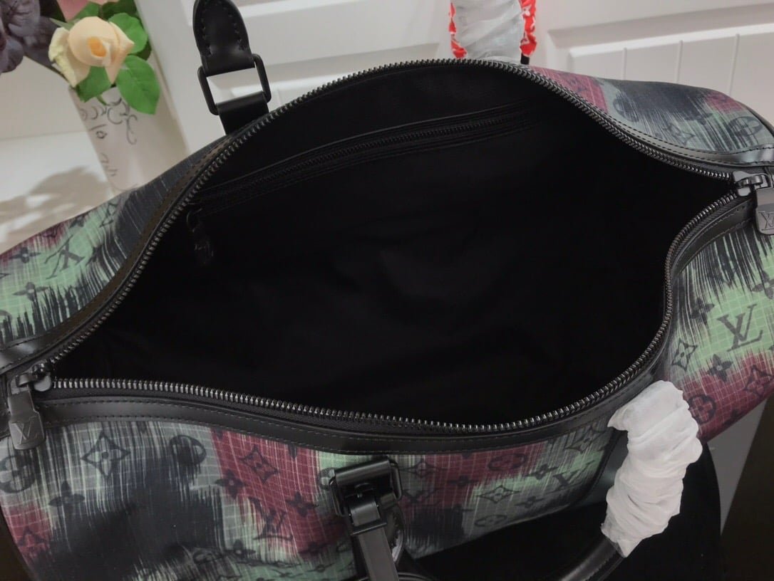 Louis Vuitton LV Keepall BANDOULIERE Nylon Monogram Camouflage 50