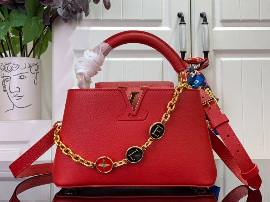Louis Vuitton LV My Capucines Red Bag