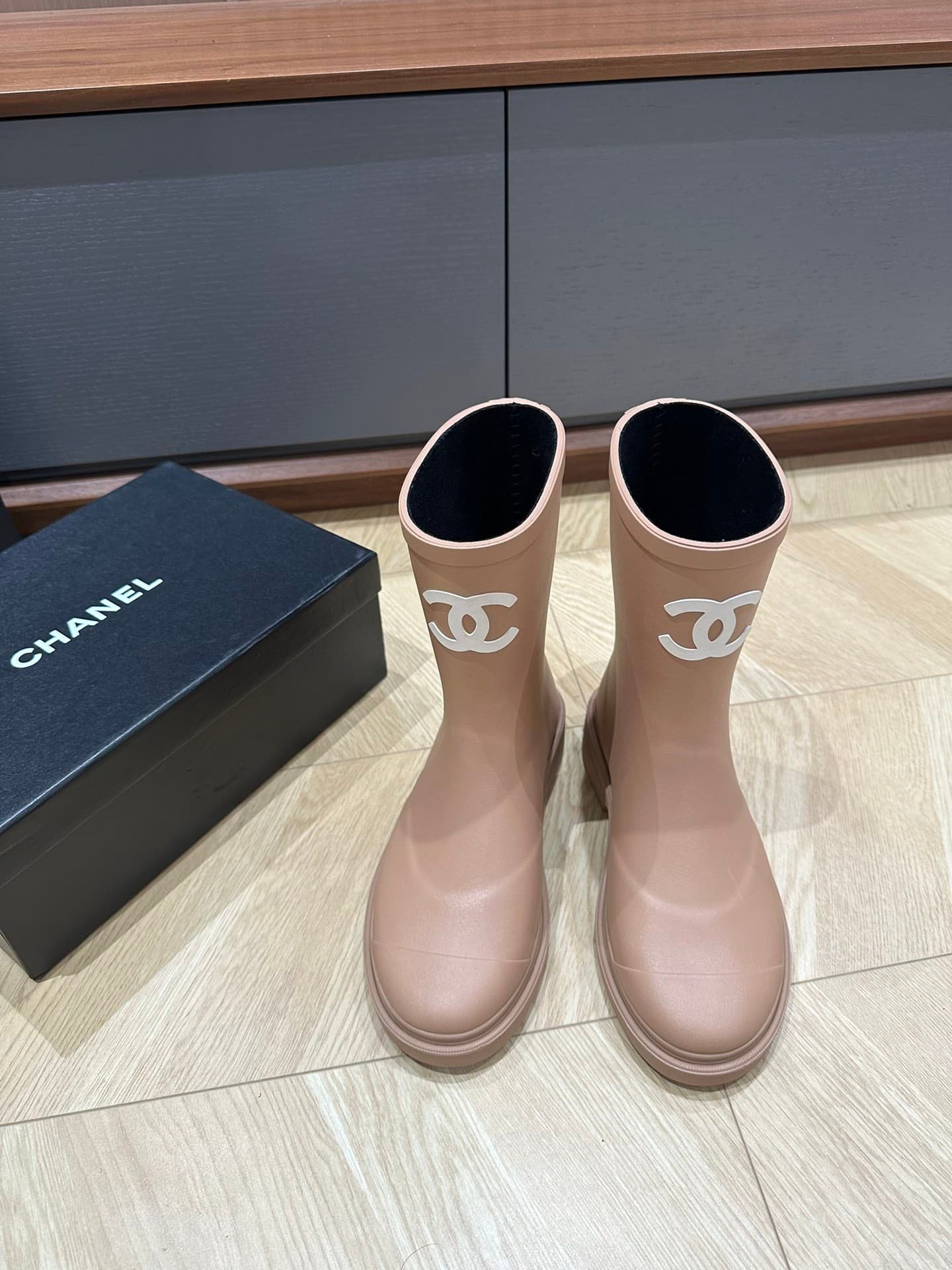 Chanel CC Short Rain Boots