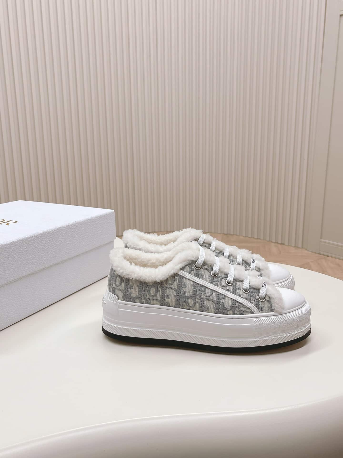 Dior Top Fur Designer Sneakers