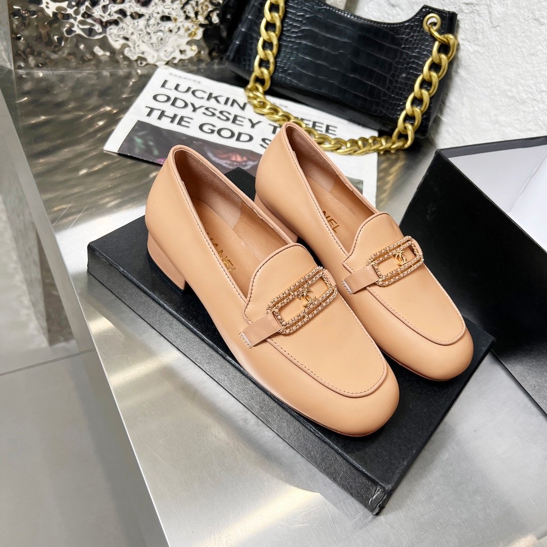 Chanel Shiny Patent Calfskin Loafers