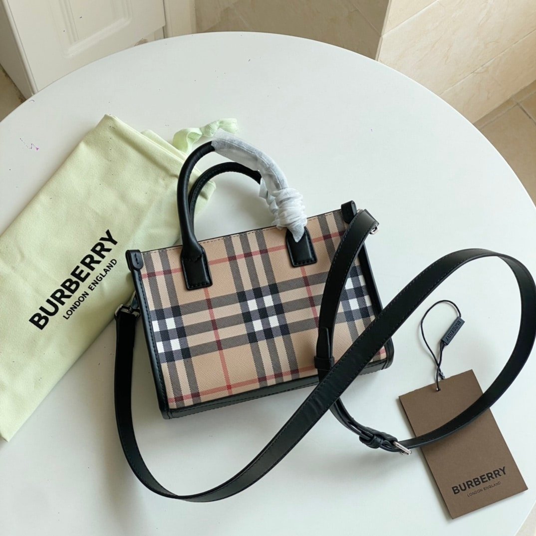 Burberry Vintage Checkered Mini Tote