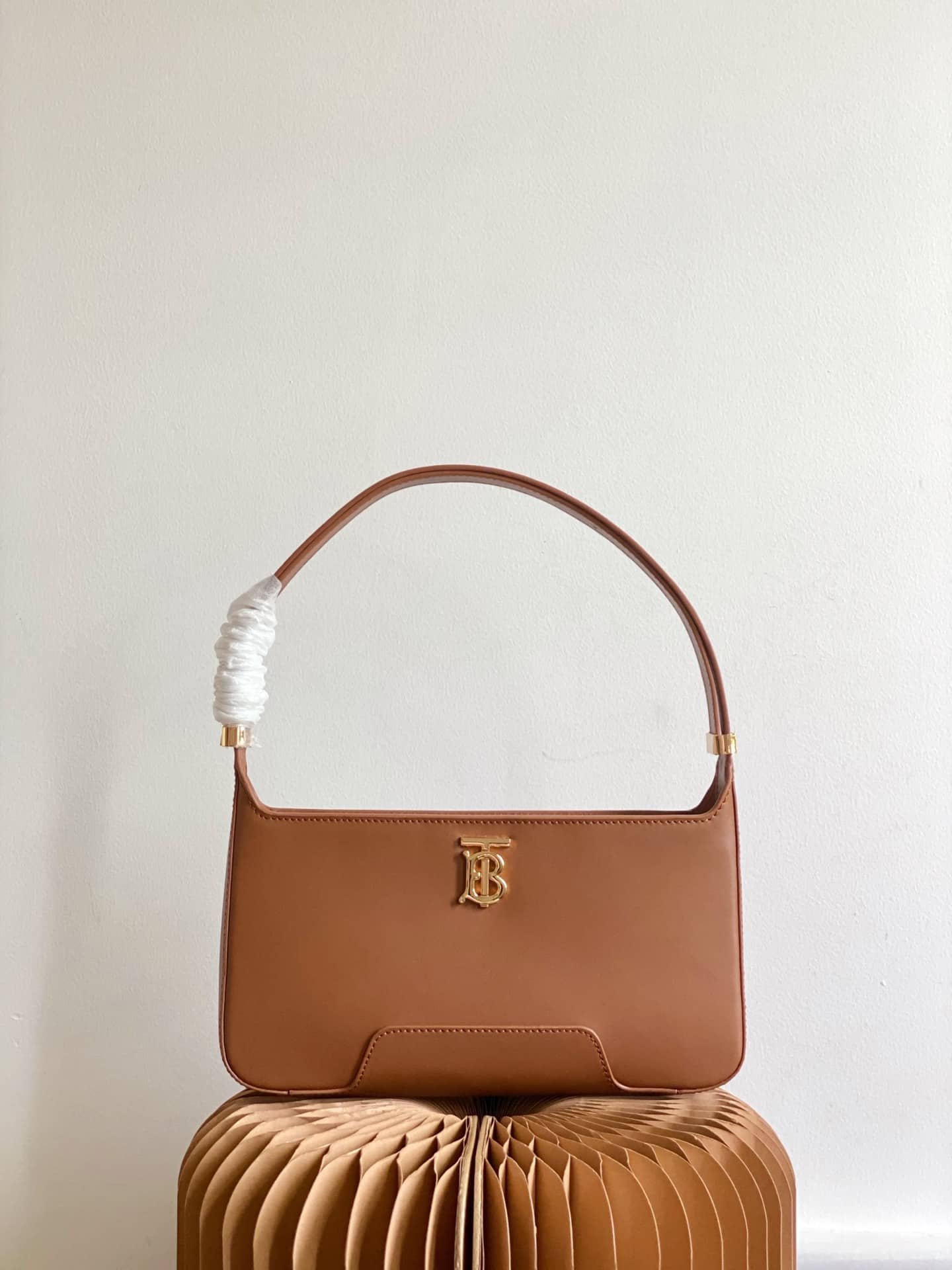Burberry Leather TB Shoulder Bag