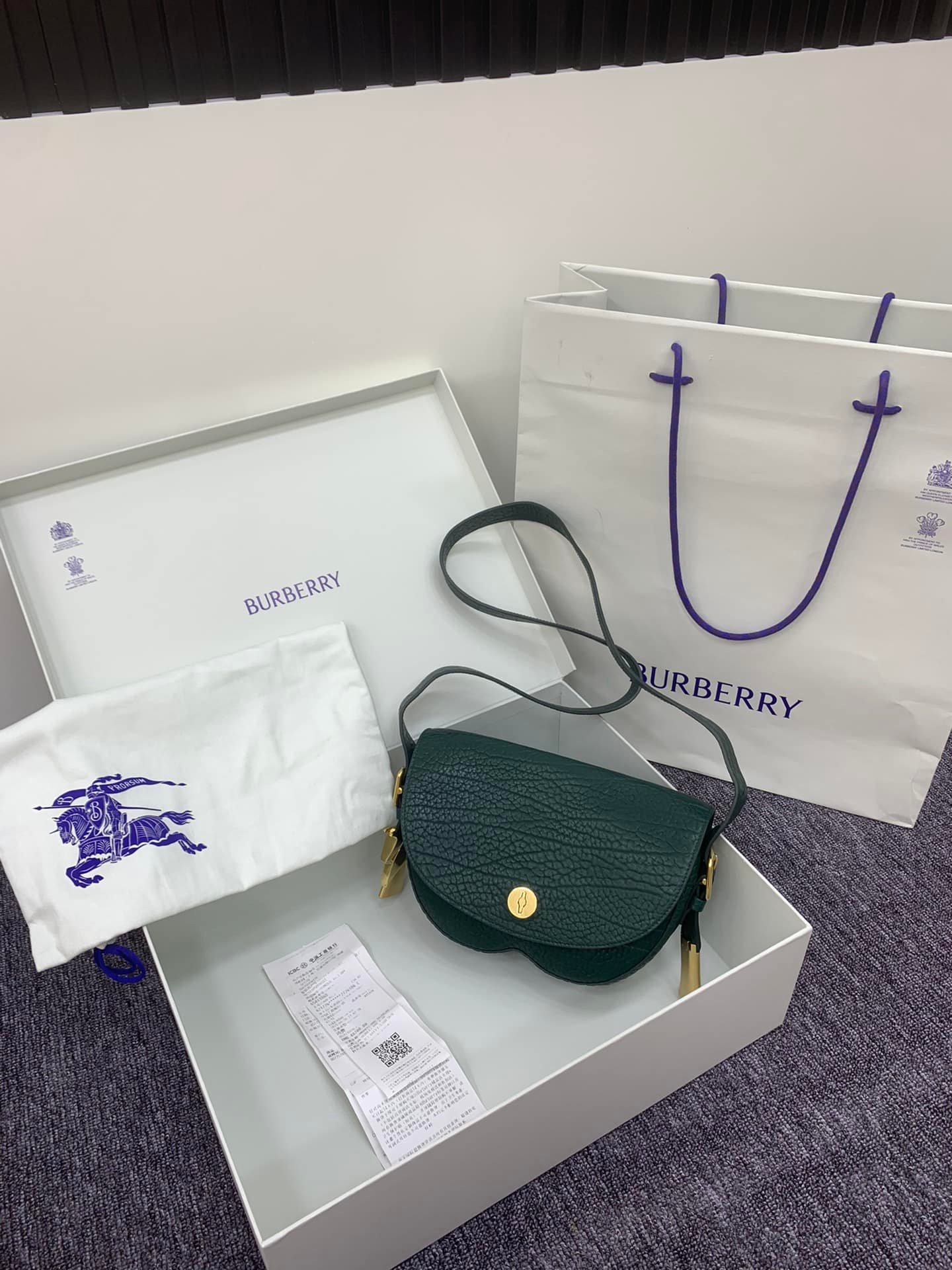 Burberry Chess Satchel Crossbody Bag