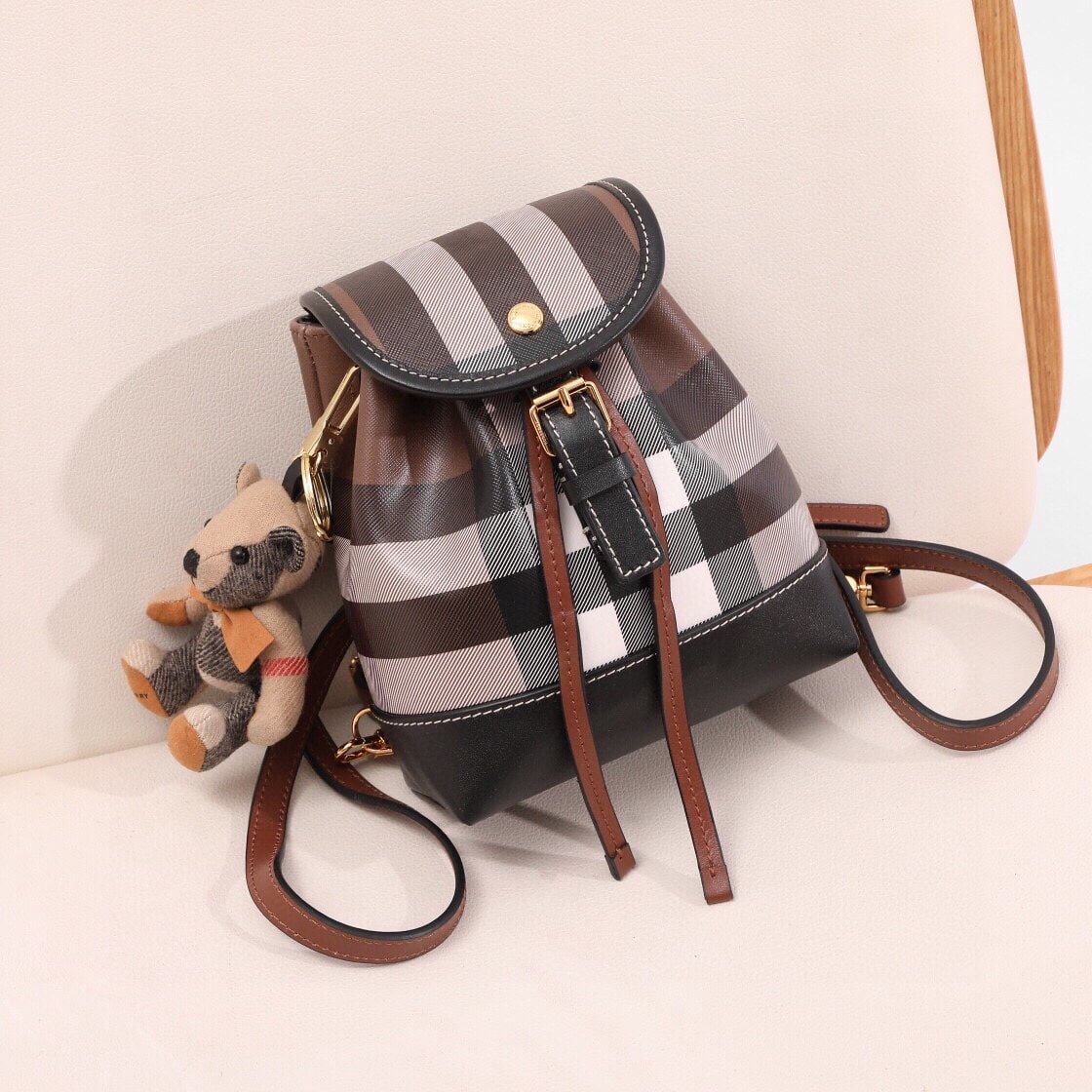 Burberry Vintage Micro Check Backpack