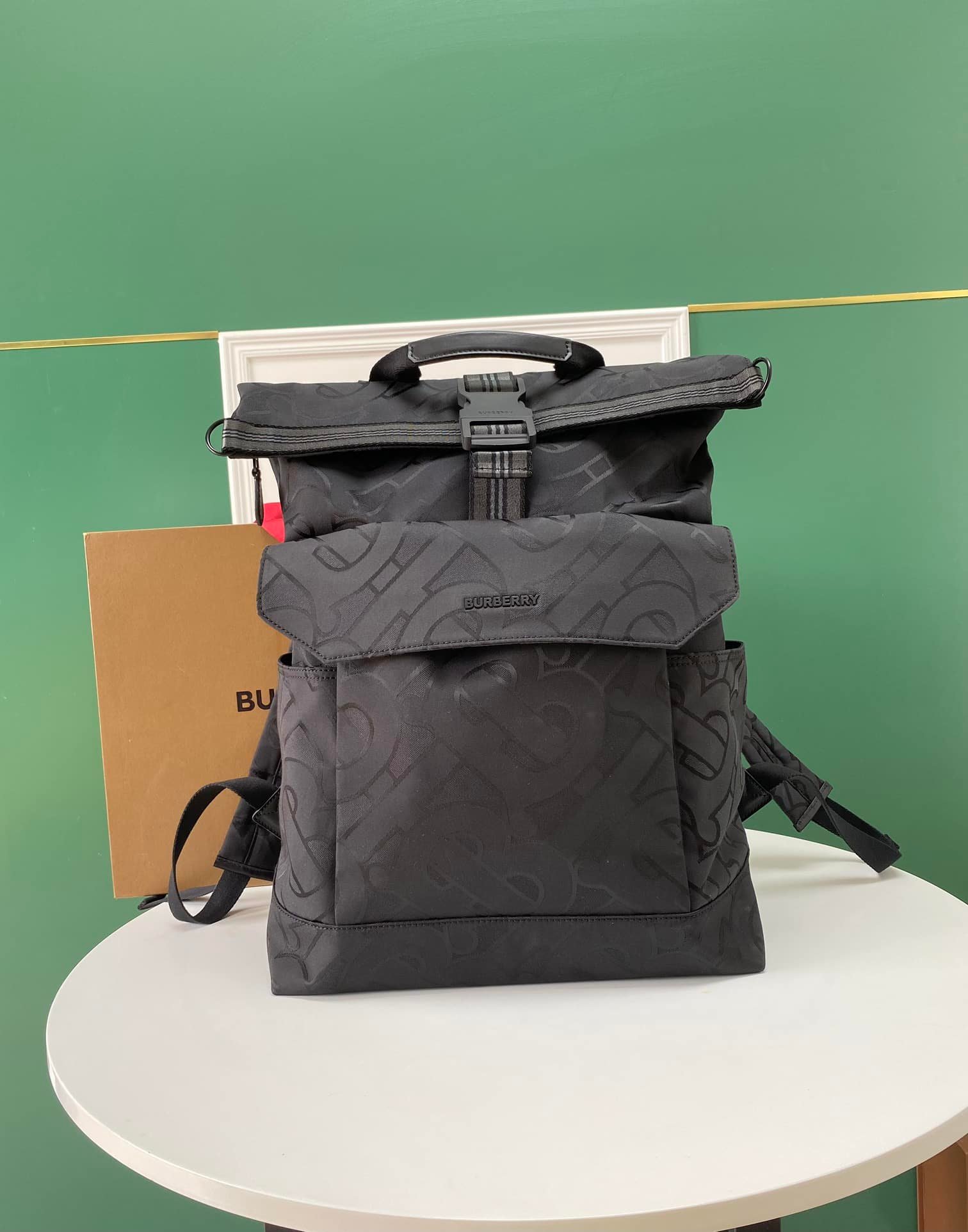 Burberry Monogram Jacquard Backpack