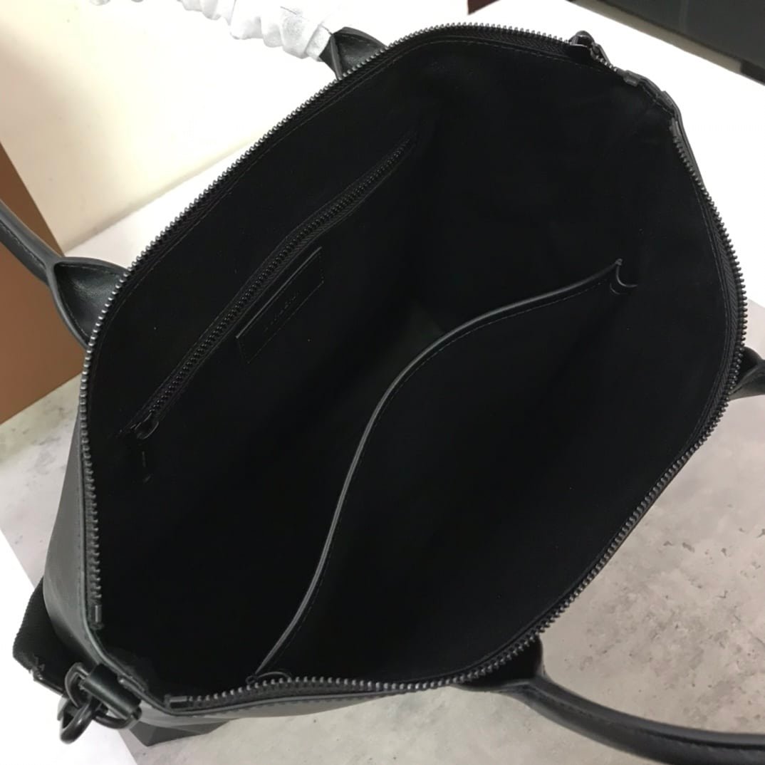 Burberry Stirling Check Tote in Charcoal