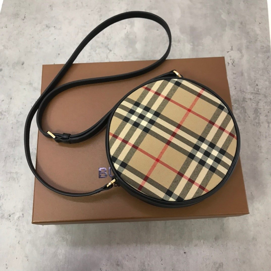 Burberry Icon Stripe and Check Louise Bag