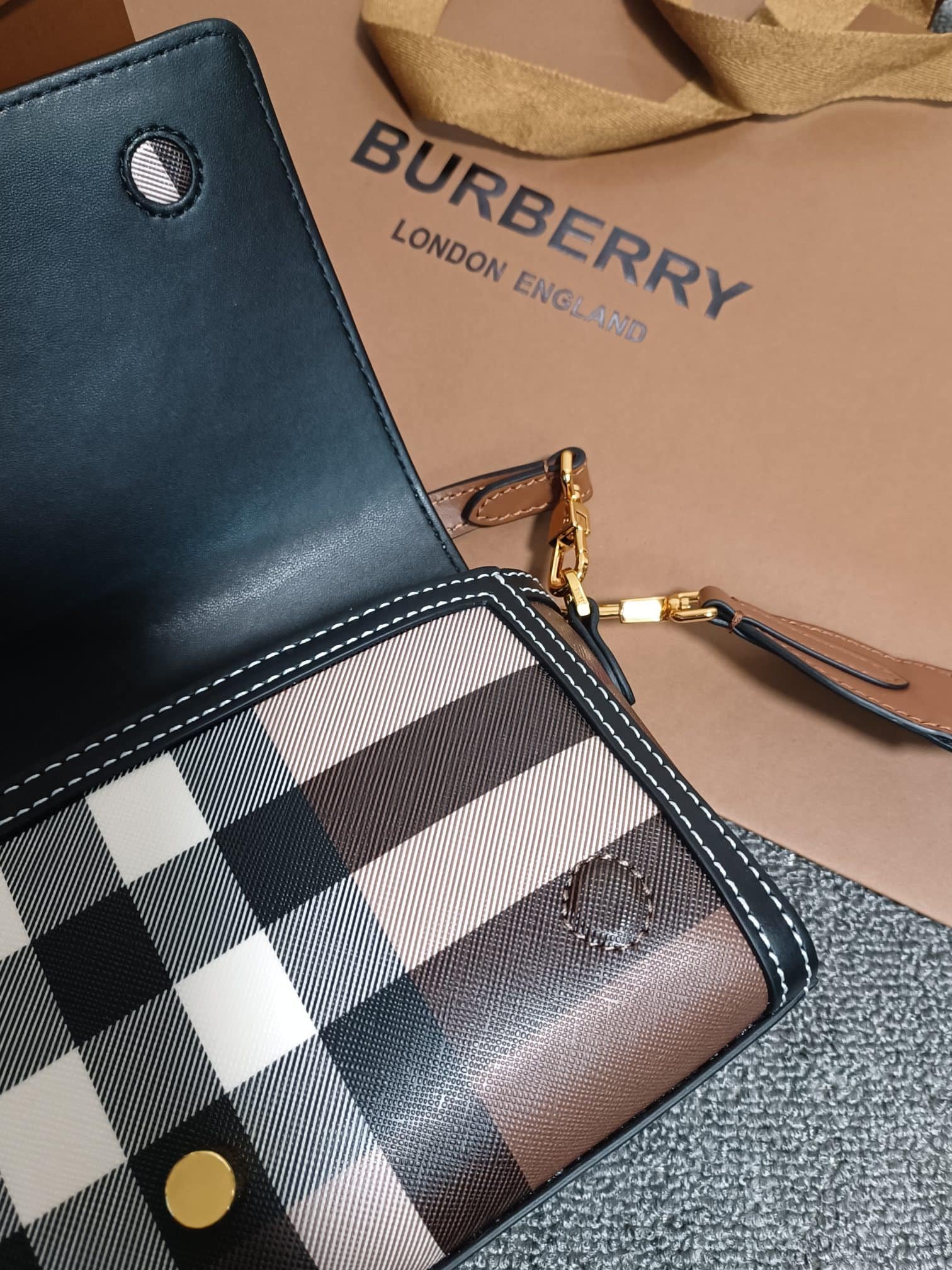 Burberry Check Crossbody Bag
