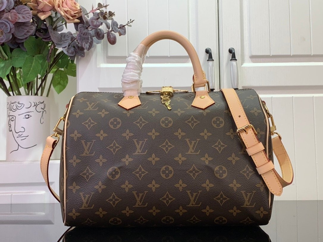 Louis Vuitton LV Monogram Brown Speedy Bandoulière 30