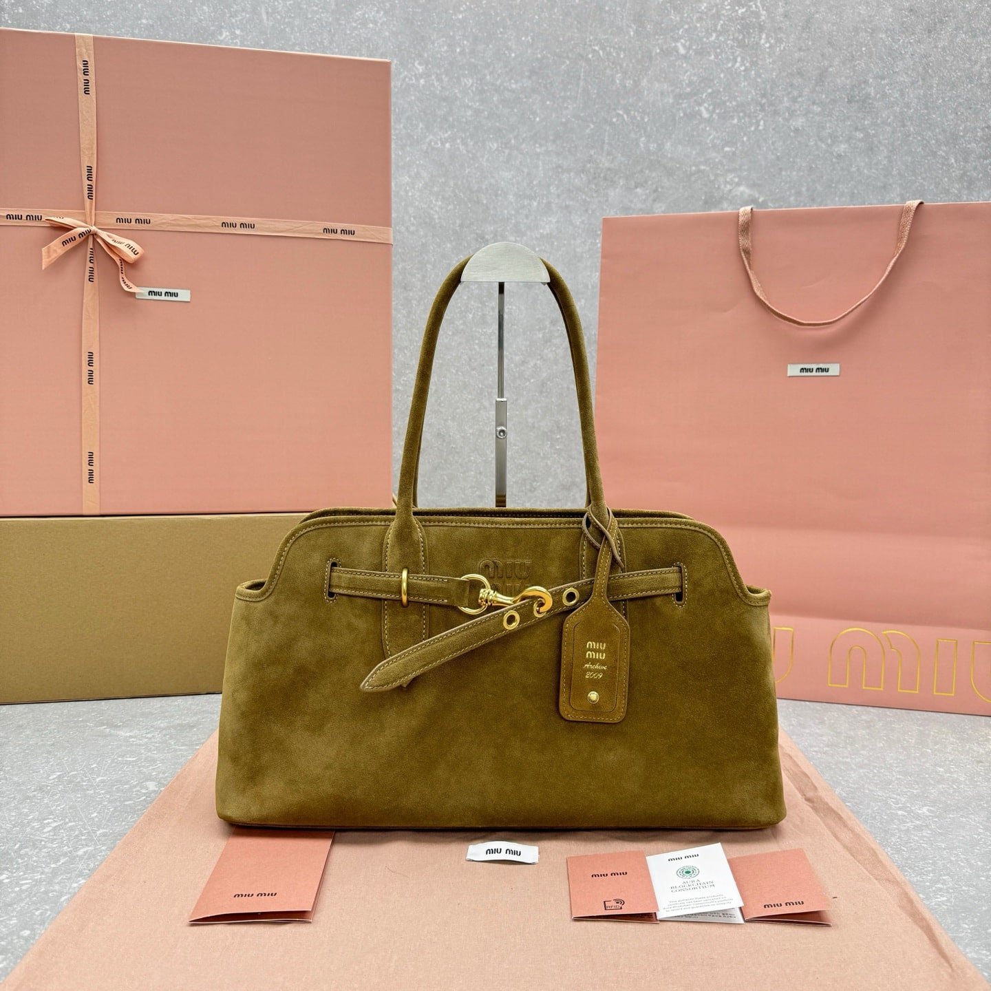 Miu Miu Suede Aventure Bag