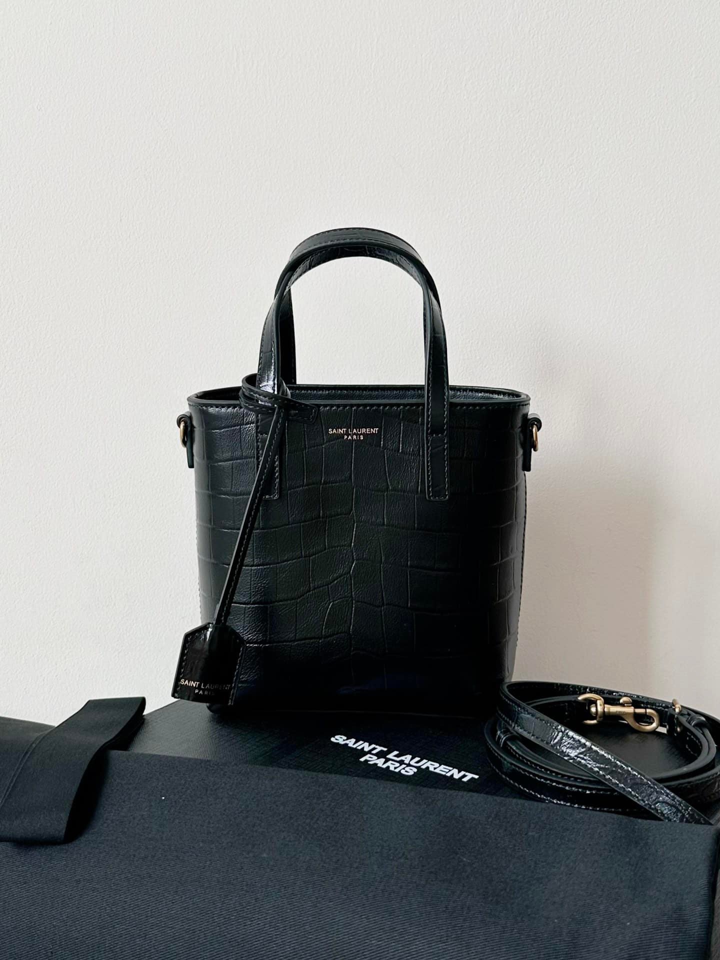 Saint Laurent Mini Toy Shopping Tote Bag
