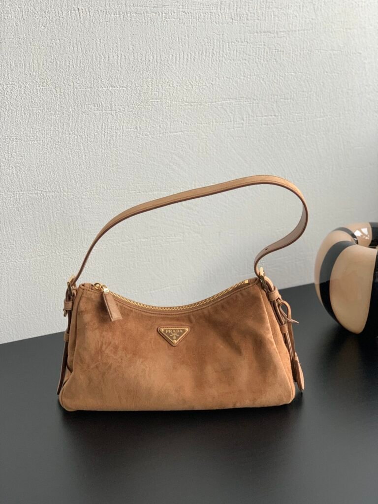 Prada Medium Suede Handbag: Effortless Everyday Luxury
