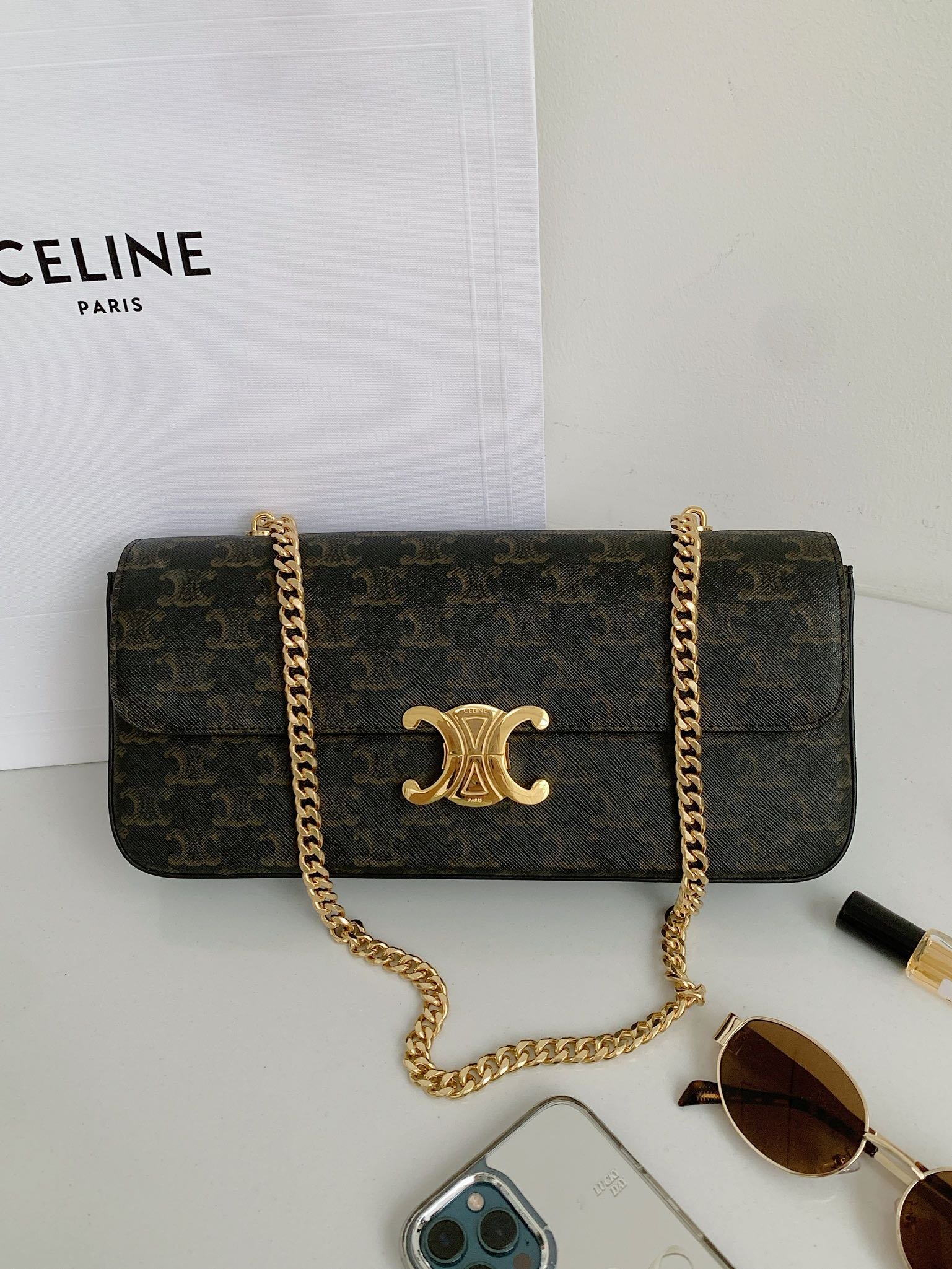Celine Triomphe Chain Bag
