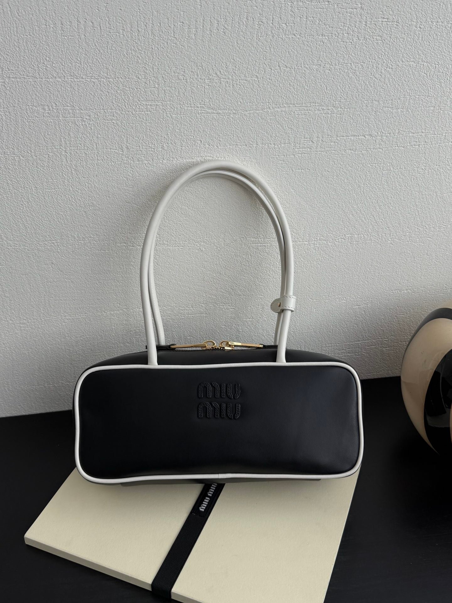 Miu Miu Beau Leather Tote Bag