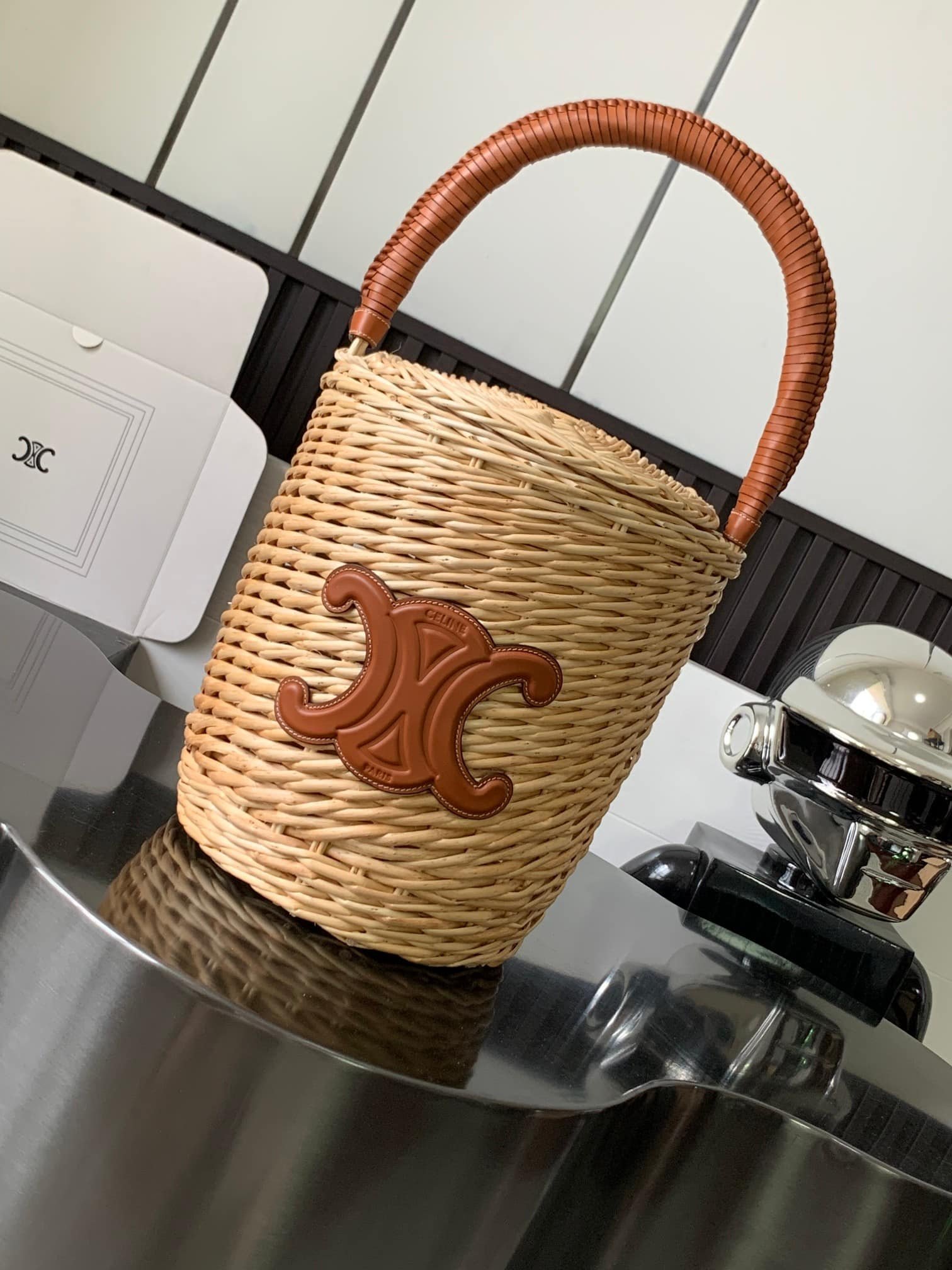 Celine Basket in Wicker