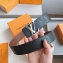 Louis Vuitton LV Initiales Reversible Belt – Monogram Eclipse