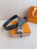 Louis Vuitton LV Black Leather Belt