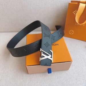 Louis Vuitton LV Black Leather Belt