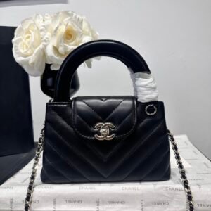 Chanel Mini Top Handle Bag – Quilted Leather Luxury Handbag