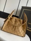 Chanel P26 Small Raffia Bag – Gold