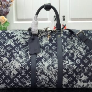 Louis Vuitton LV Keepall Bandoulière Denim 50