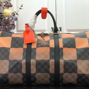 Louis Vuitton LV Keepall Bandoulière Orange Black 50
