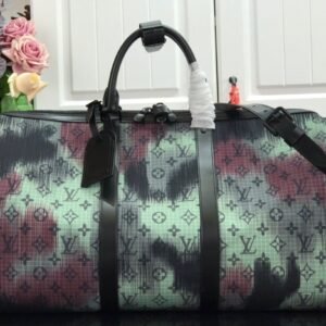 Louis Vuitton LV Keepall BANDOULIERE Nylon Monogram Camouflage 50