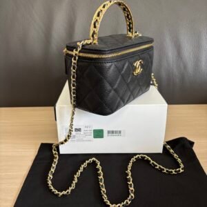 Chanel Top Handle Small Vanity Case with Chain