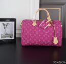 Louis Vuitton Speedy Bandoulière 30 Pink Denim Bag