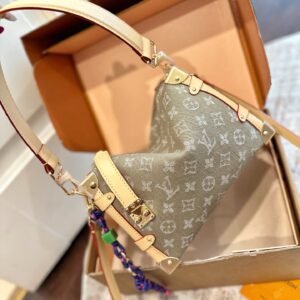 Louis Vuitton Side Trunk Handbag – Green Denim