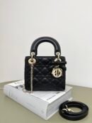 Dior Mini Lady Dior Black Lambskin Bag