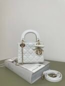 Dior Mini Lady Dior white Lambskin Bag
