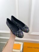 Louis Vuitton Ballet Flat Black Shoes – Bow Details