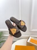 Louis Vuitton LV Frame Flat Mules – Brown