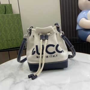 Gucci Canvas Bucket Bag