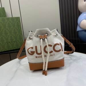Gucci Canvas Bucket Bag