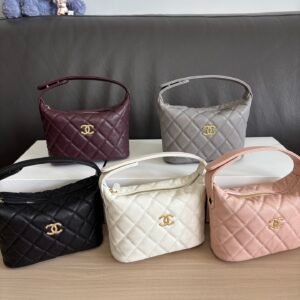 Chanel Quilted Hobo Clutch